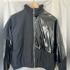 Oversized mixed media Nike winter jacket